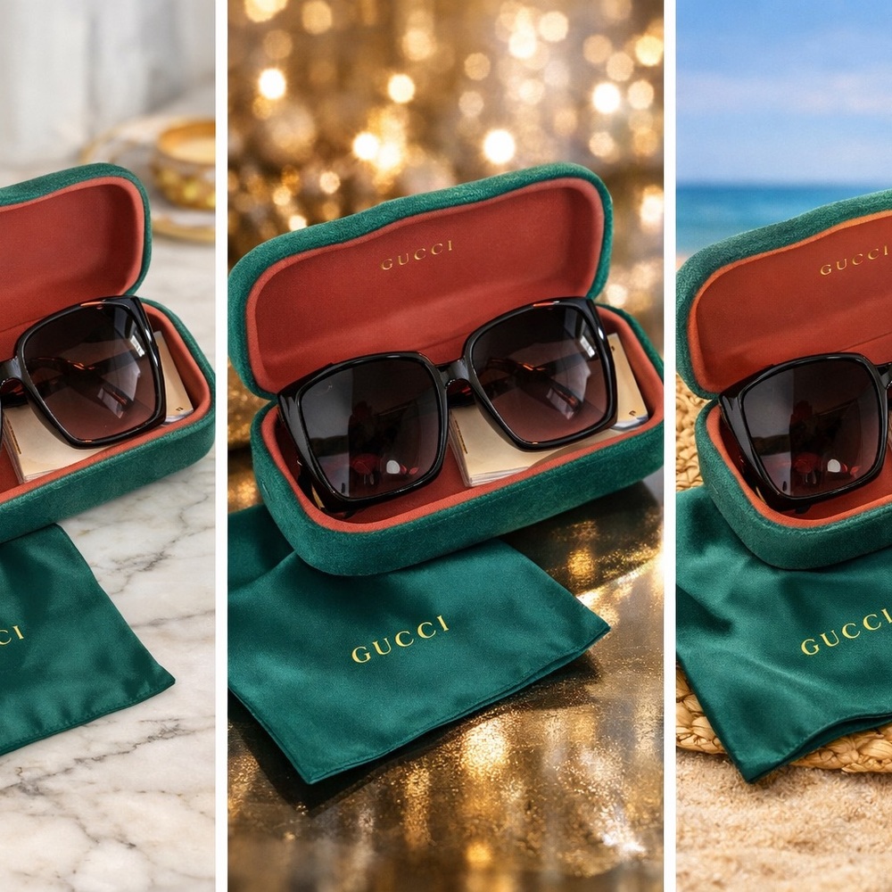 Gucci Women's Brown Sunglasses